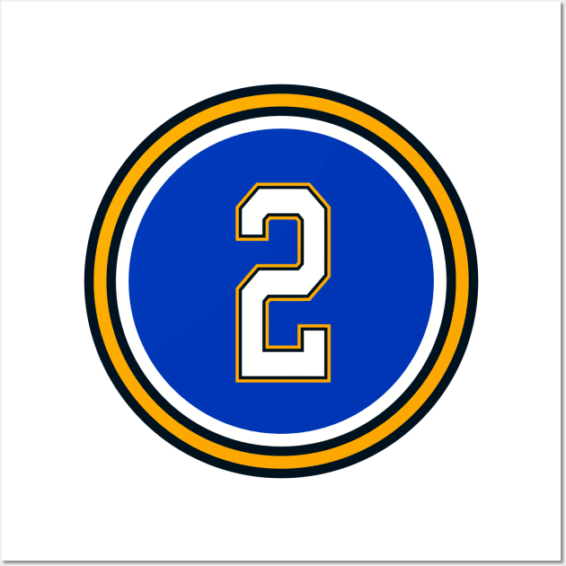 The Al MacInnis Number 2 Jersey St Louis Blues Inspired Wall Art by naesha stores